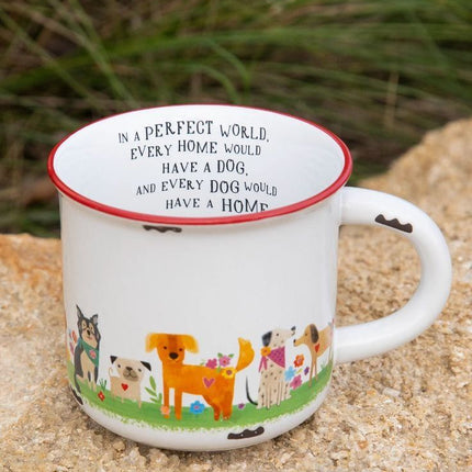 Dog Home Ceramic Camp Mug
