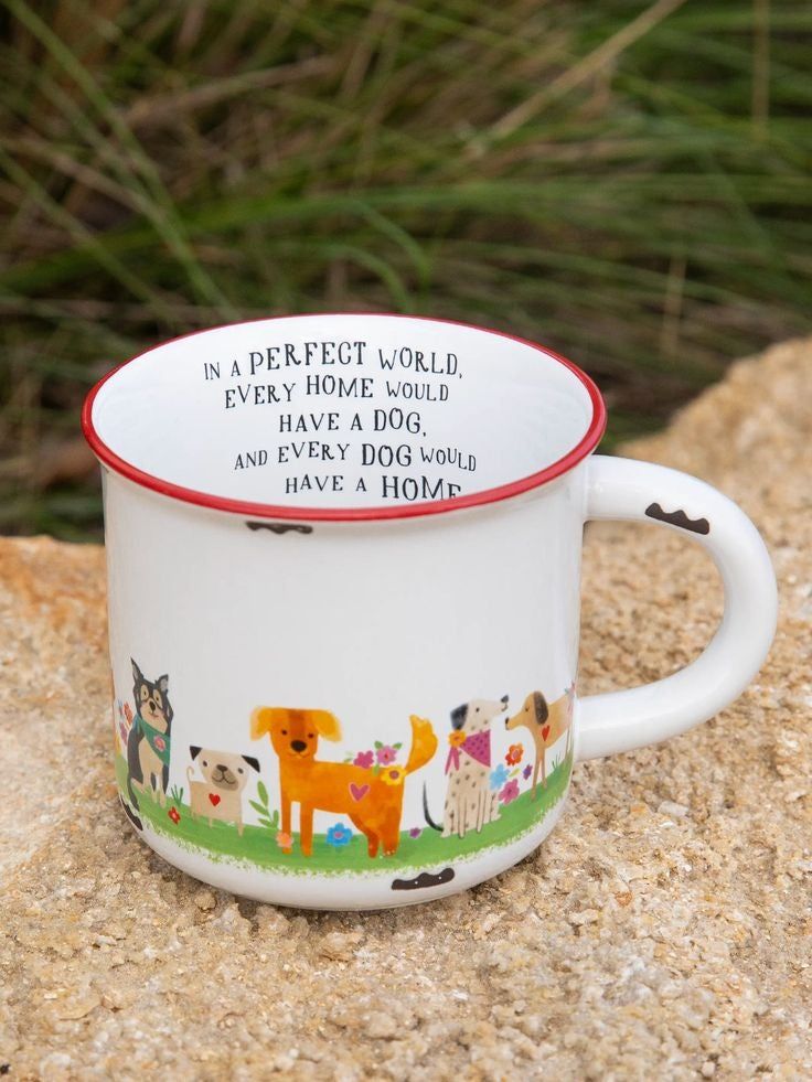 Dog Home Ceramic Camp Mug