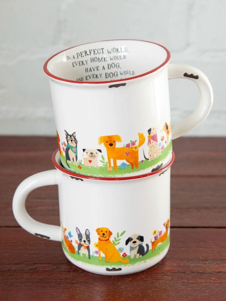 Dog Home Ceramic Camp Mug