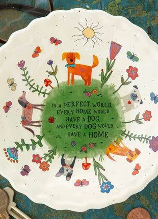 Dog Home Ceramic Dish