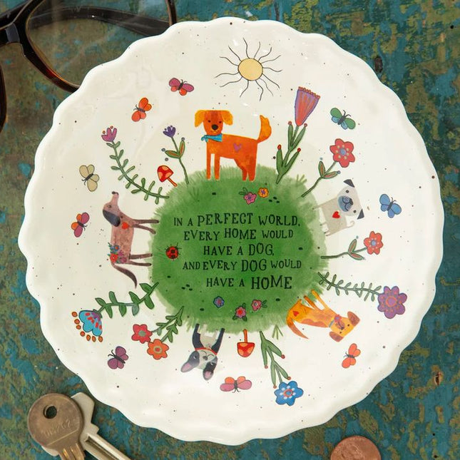 Dog Home Ceramic Dish