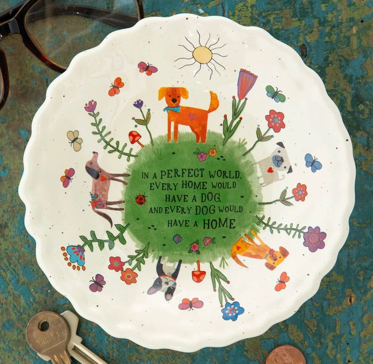 Dog Home Ceramic Dish