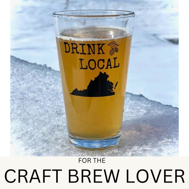 Drink Local Pint Glass