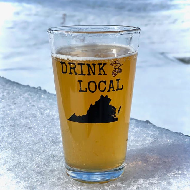 Drink Local Pint Glass