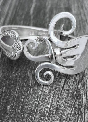 Elegant Fork Bracelets ~ Handcrafted from Vintage Silver