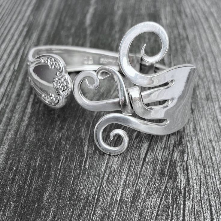 Elegant Fork Bracelets ~ Handcrafted from Vintage Silver