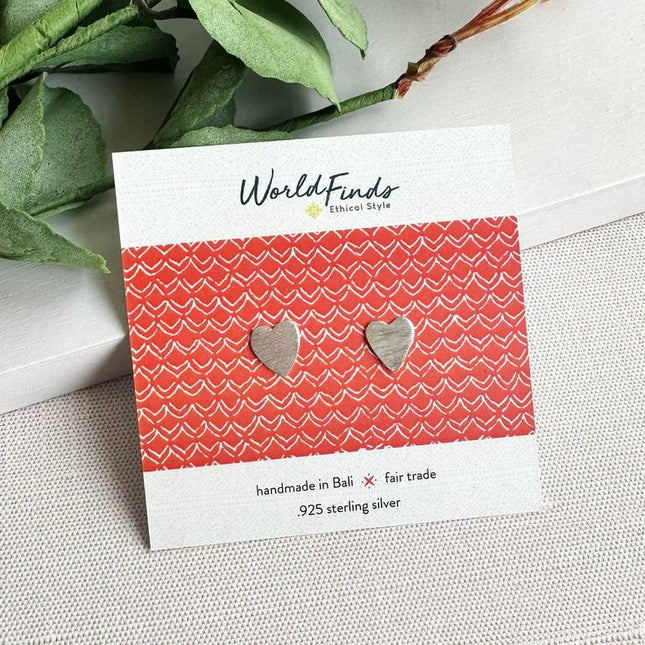 Sterling Heart Earrings