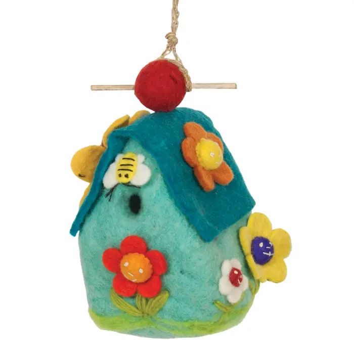 Felted Wool Birdhouses