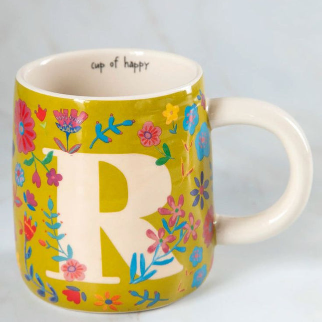 🌸 Initial Floral Mugs