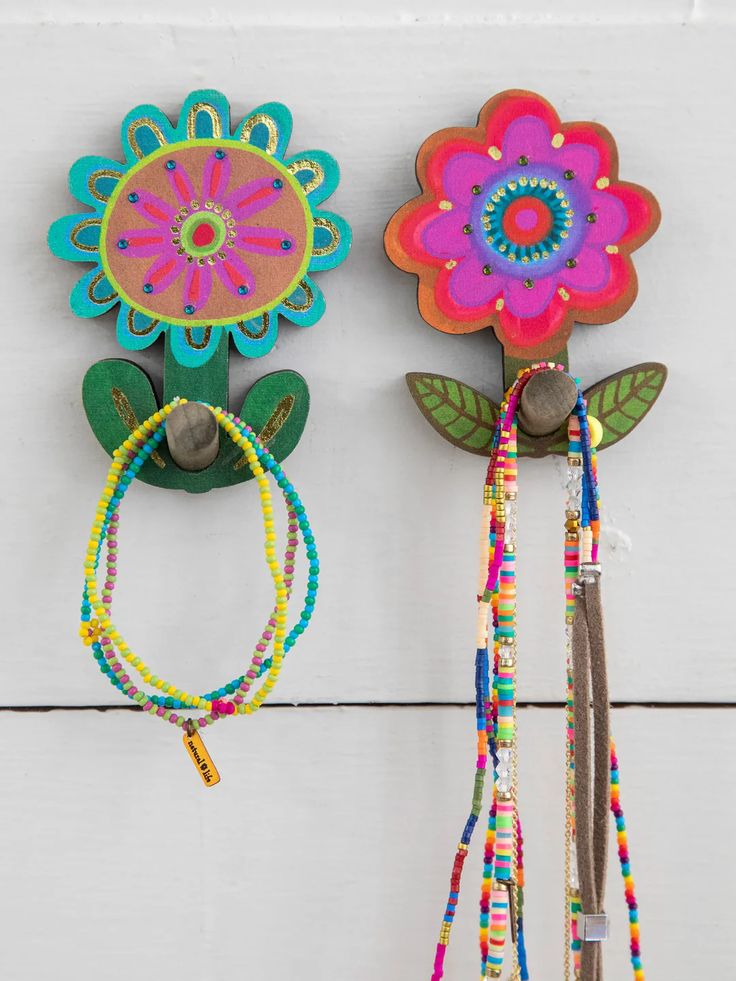 Flower Wooden Wall Hook
