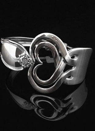Elegant Fork Bracelets ~ Handcrafted from Vintage Silver