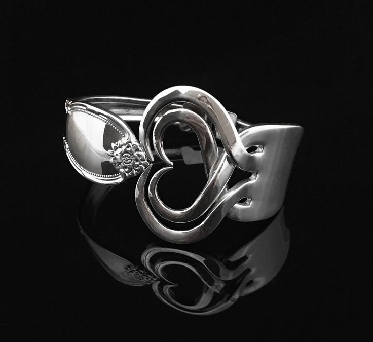 Elegant Fork Bracelets ~ Handcrafted from Vintage Silver