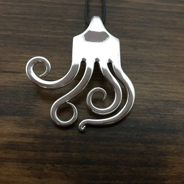 Elegant Fork Necklaces ~ Vintage Silver