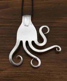 Elegant Fork Necklaces ~ Vintage Silver