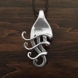Elegant Fork Necklaces ~ Vintage Silver