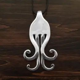 Elegant Fork Necklaces ~ Vintage Silver