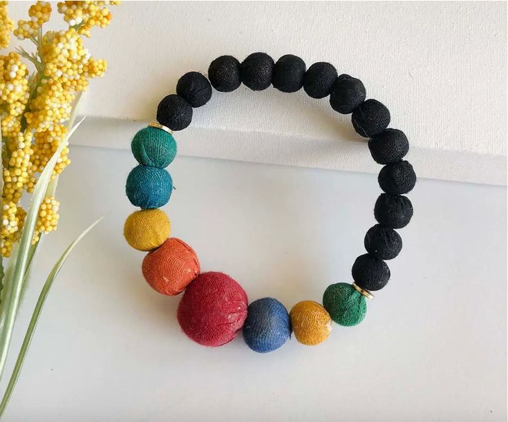Galax Graduated Kantha Bracelet