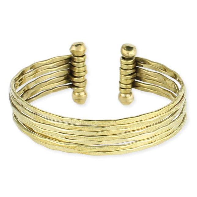 Mixed Metal Hammered Cuff