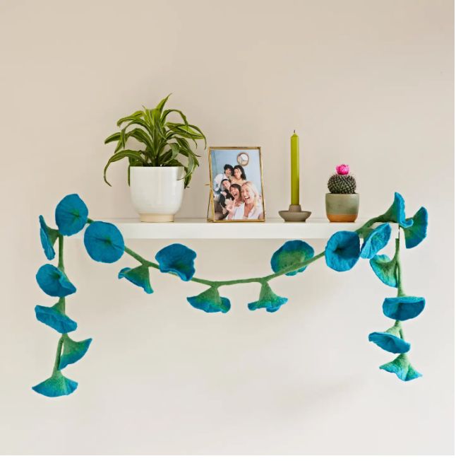 Handcrafted Felted Wool Flower Garlands