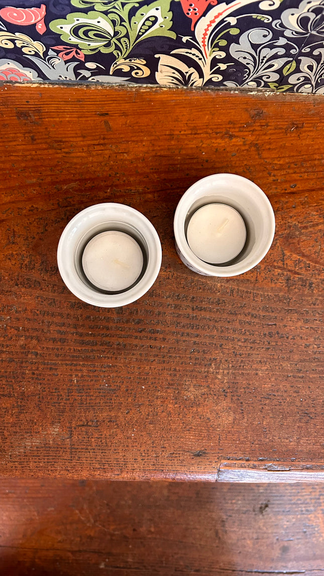 Vintage China ~ Star Tea Light Candle Holders
