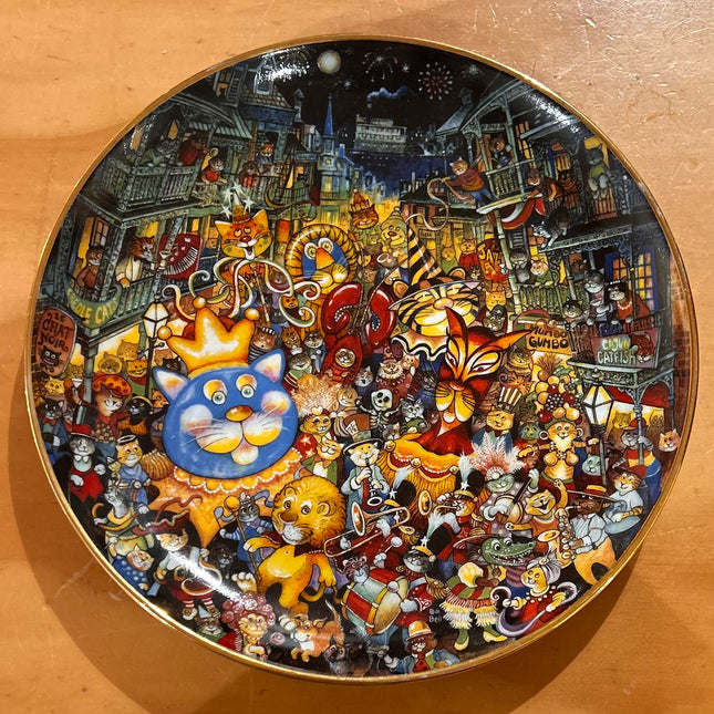 Vintage China ~ Meowdi Gras By Franklin Mint