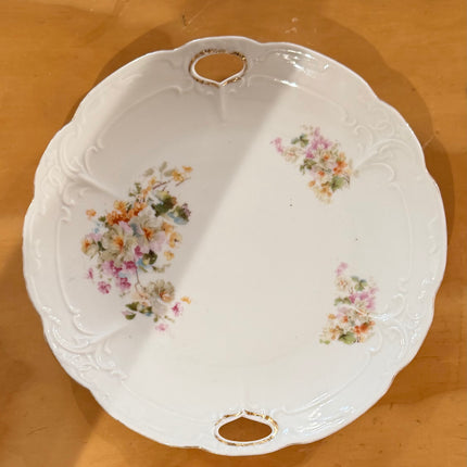 Vintage China ~ English Flowers Cake Plate