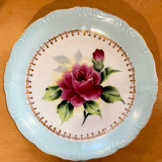 Vintage China ~ Vibrant Rose By Unknown Maker