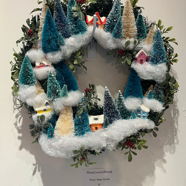 Winter Village Wreath