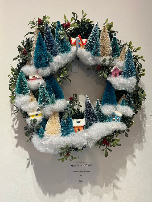 Winter Village Wreath