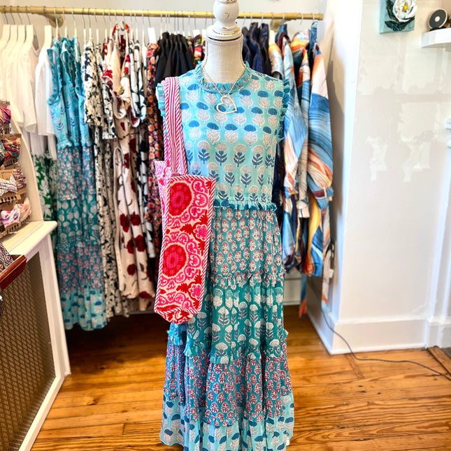 Dolma Dress ~ Teal Blue
