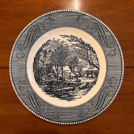 Vintage China ~ Currier and Ives Blue