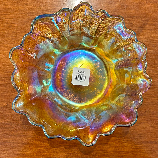 Vintage China ~ Iridescent Sunflower Bowl