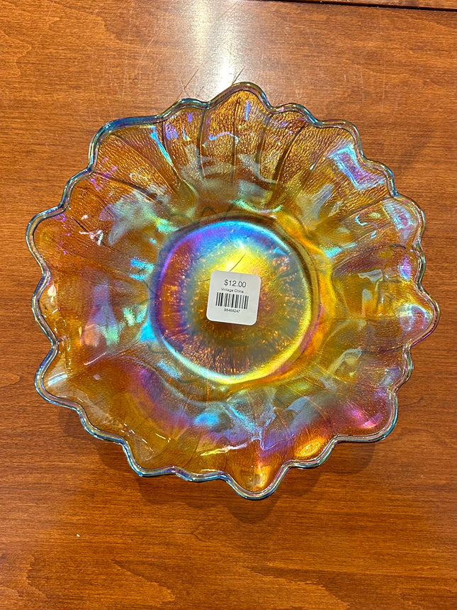 Vintage China ~ Iridescent Sunflower Bowl