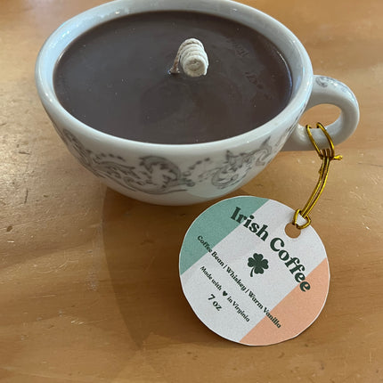 Irish Coffee Teacup Candle