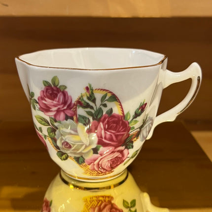 Vintage China ~ Basket of Roses Teacup