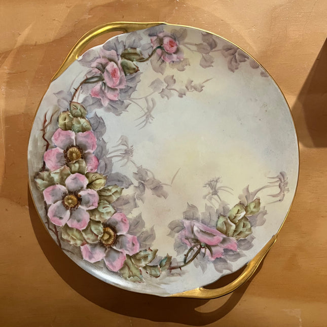 Vintage China ~ Hand Painted Flower Plates