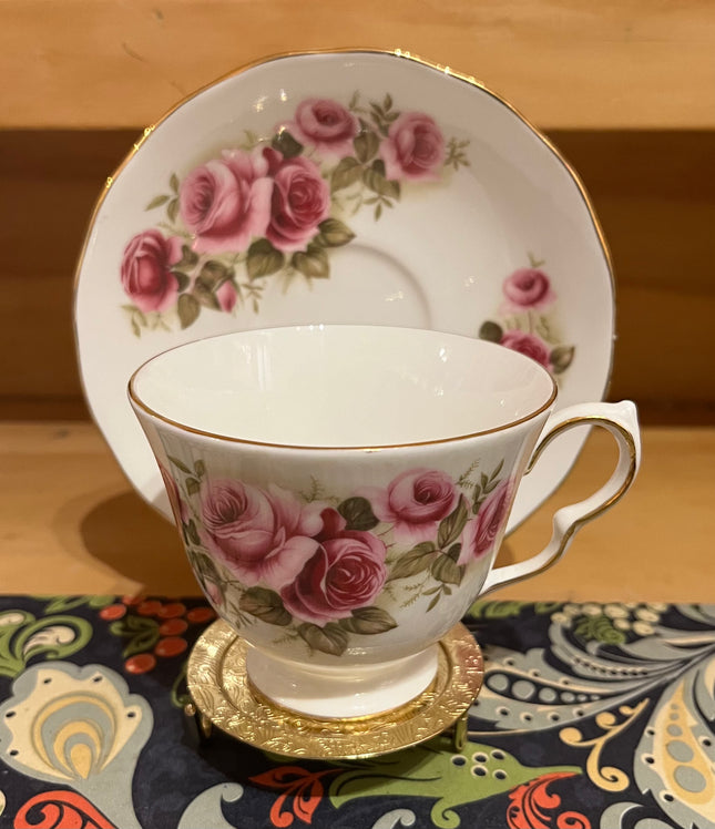 Vintage China ~ Pink Roses By Queen Anne