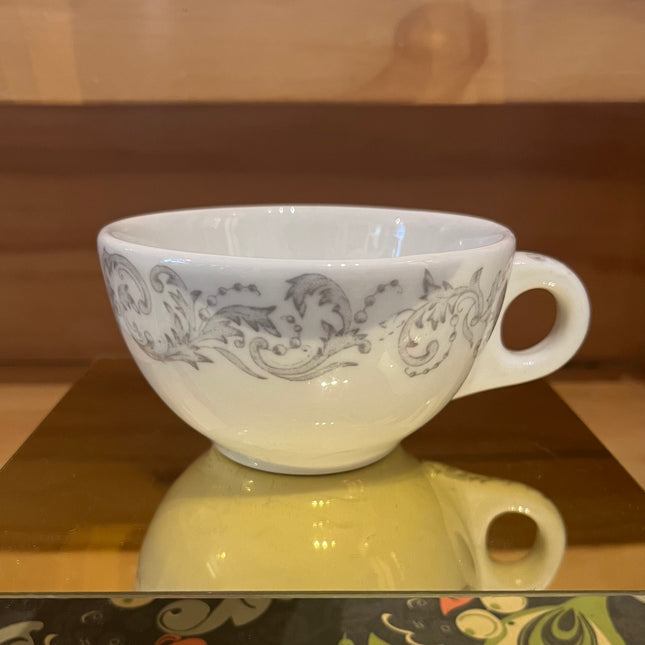 Vintage China ~ Grey Trim Teacups by Caribe China
