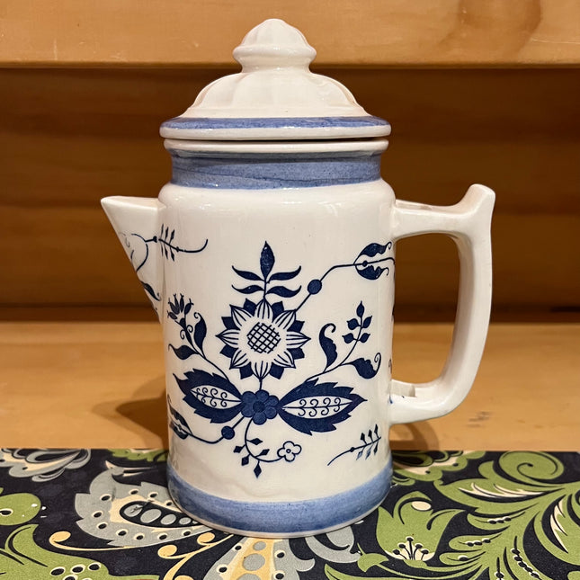 Vintage China ~ Blue Decorative Pitcher