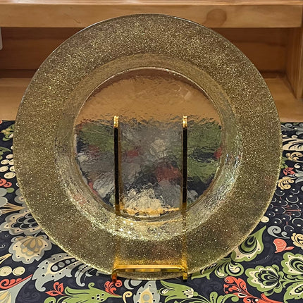 Vintage China ~ Gold Glitter Plates