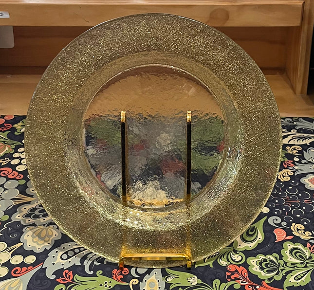 Vintage China ~ Gold Glitter Plates