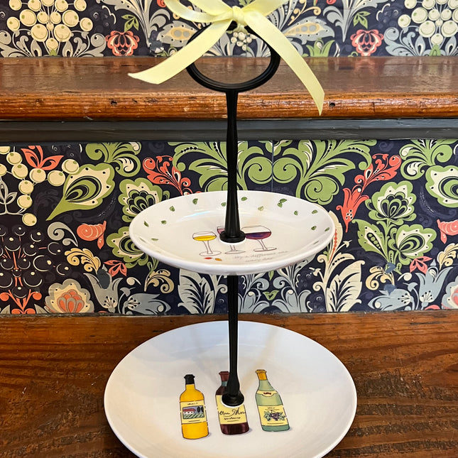Vintage China ~ Wine Two-Tier Stand