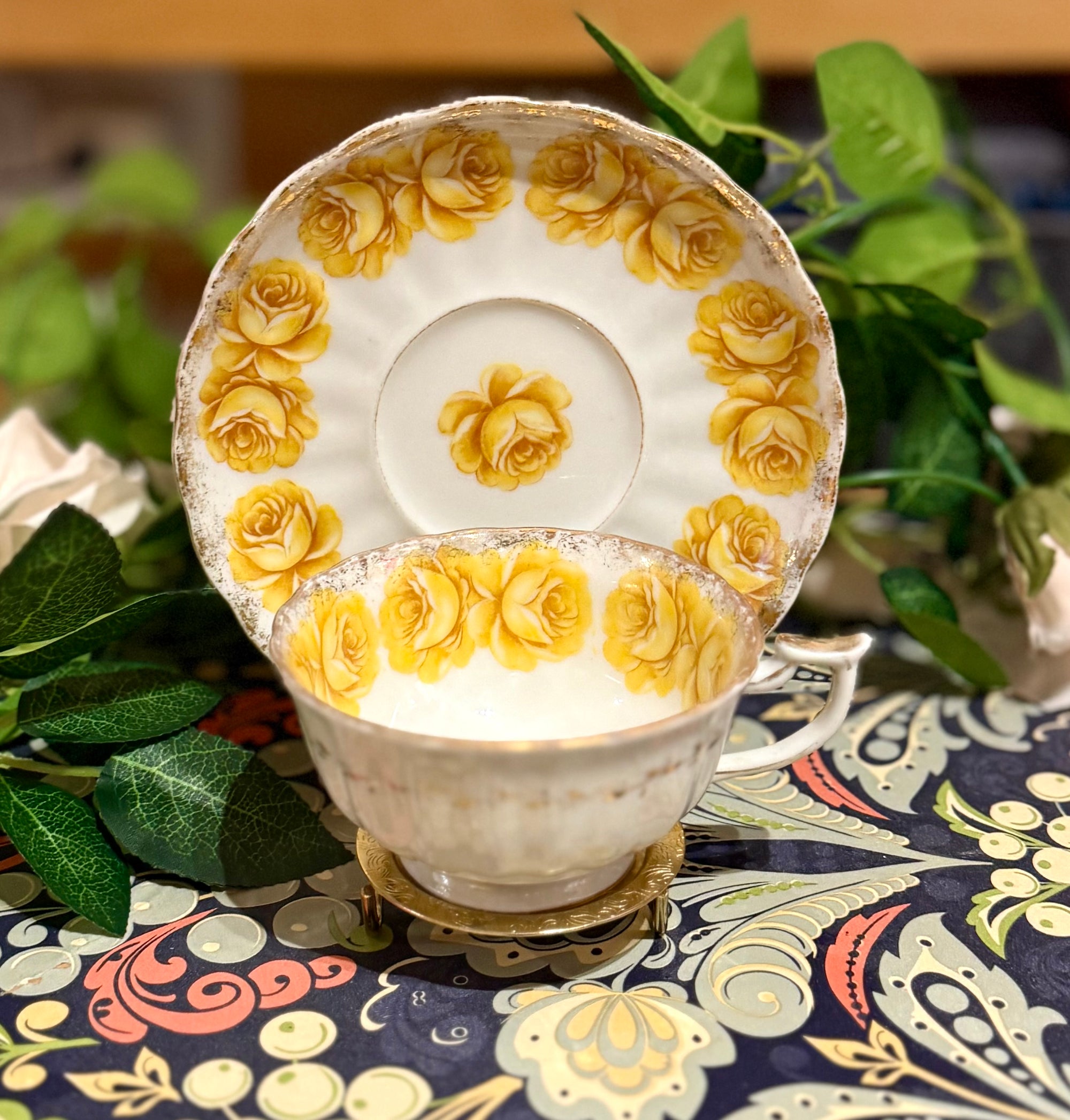 Vintage China ~ Yellow Roses
