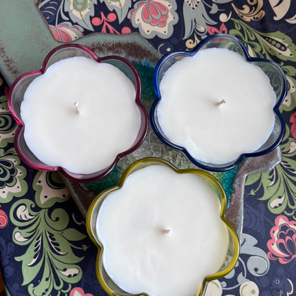 Petal Candles ~ Freesia & Liliac