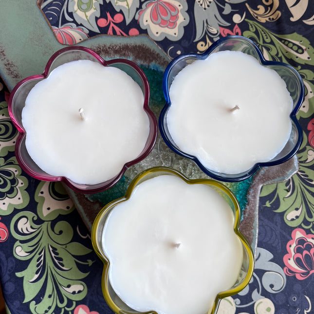 Petal Candles ~ Freesia & Liliac