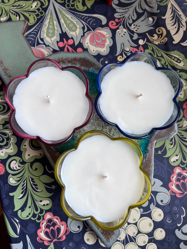 Petal Candles ~ Freesia & Liliac