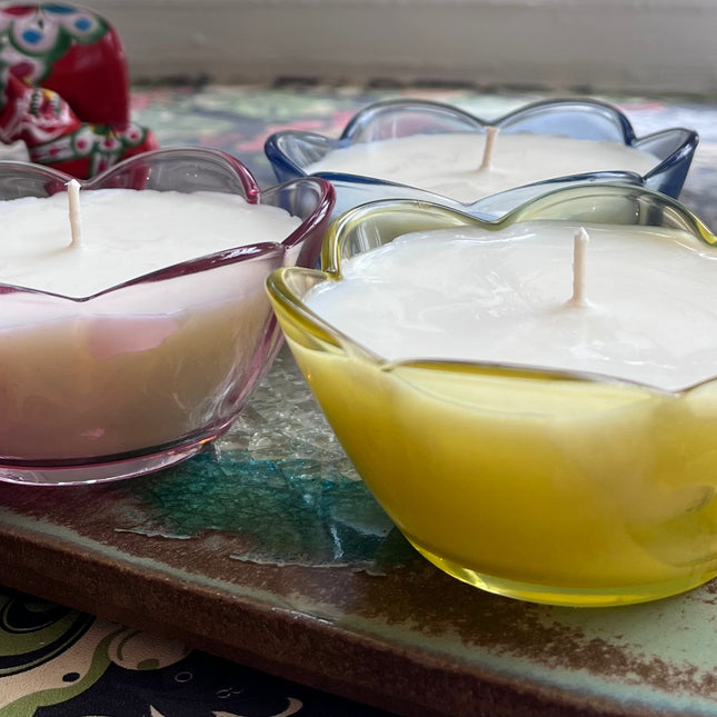 Petal Candles ~ Freesia & Liliac