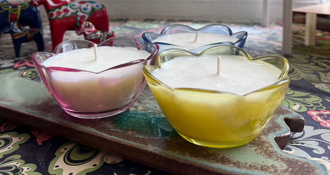 Petal Candles ~ Freesia & Liliac