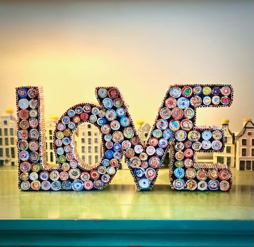Love Signs - Upcycled Paper