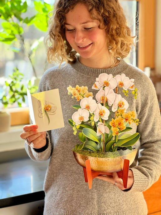 Paper Flower Bouquet ~ Serenity Orchid